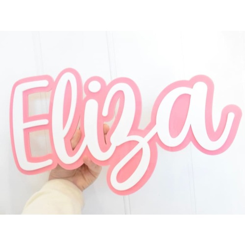Double Layer Acrylic Sign, Multi Layer Acrylic Name Sign, Custom Name Sign, Party Decor, Personalized 2 Layer Sign - Etsy