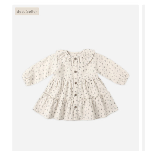 Ruffle Collar Button Dress || Bluebell – Quincy Mae