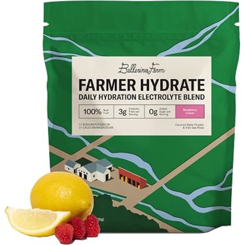Ballerina Farm Farmer Hydrate Raspberry Lemonade Electrolyte Powder