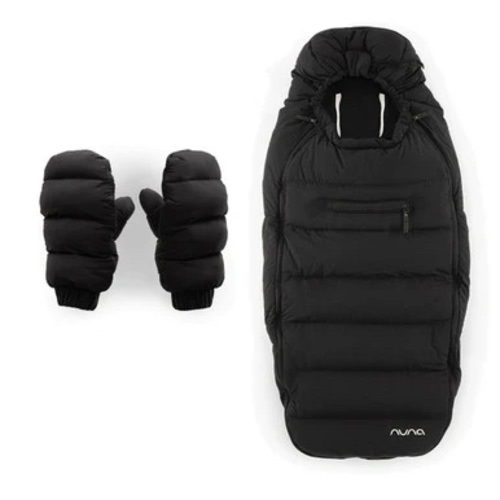 Nuna Footmuff Winter Stroller Set in Caviar