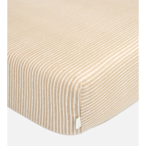 Bamboo Crib Sheets - Stripes Stone