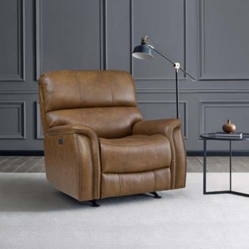 Barcalounger Presley Leather Power Rocker Recliner with Power Headrest | Costco