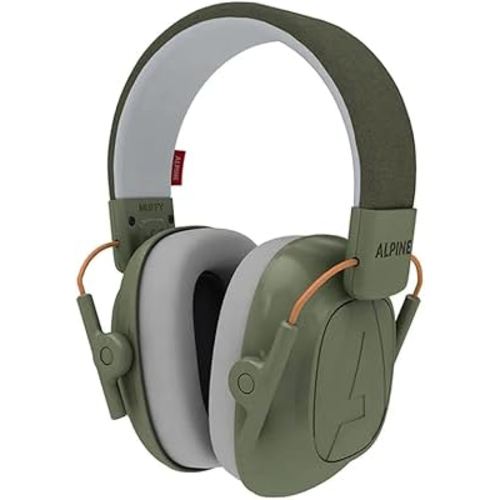 Alpine Muffy Kids - Noise Cancelling Headphones for Kids - CE & ANSI Certified - 25dB - Sensory & Concentration Aid - Green