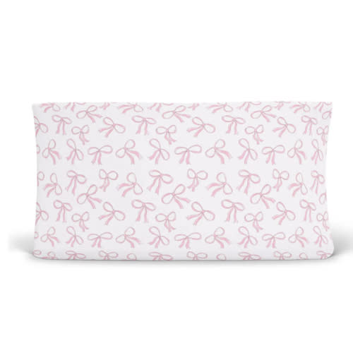 Blushing Bows Changing Pad Cover