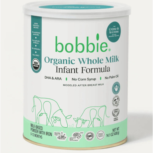 Bobbie - Organic Whole Milk Baby Formula