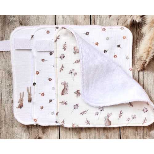 Three or five Baby washcloths/Washcloths/Two finishing options/Bath cloths/Toddler washcloths/Muslin baby washcloths/Velvet terry