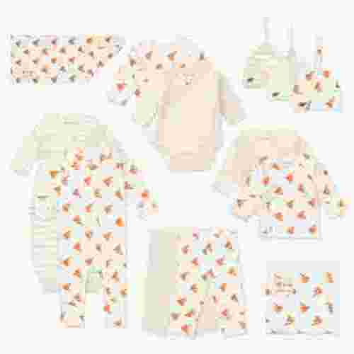 M+A by Monica + Andy Organic Gender Neutral Baby Shower Gift Set, 14-Piece, Preemie-3 Months