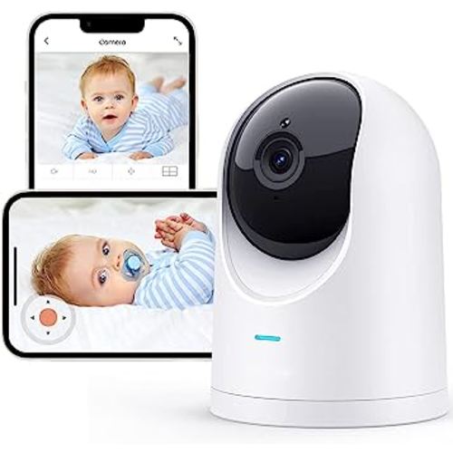 Baby Monitor - 2K Ultra HD Video Baby Monitor with Camera and Audio - Baby Camera Monitor WiFi Smartphone with Night Vision, Video Recording, App Control, Motion Detection/Tracking, 2-Way Audio
