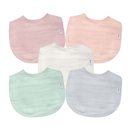 Muslin Bibs, 100% Certified Organic Cotton
