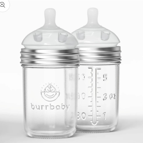 6oz Natural Glass Baby Bottles