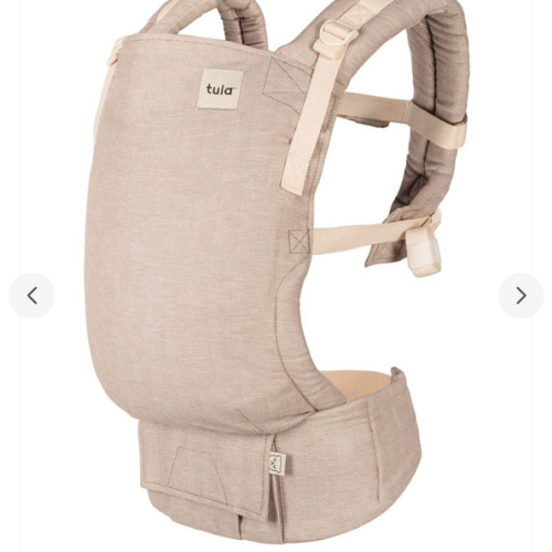 Linen Ergonomic Baby Carrier - Free-To-Grow Sand Tan – Baby Tula US