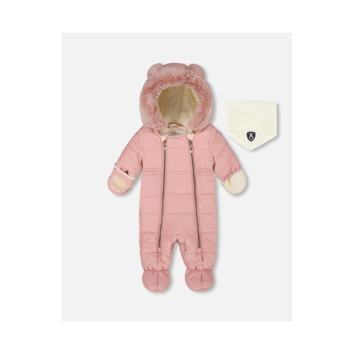 One-Piece Layette Snowsuit Designed for Car Seat, 3M