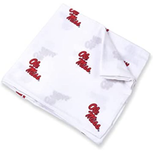 University of Mississippi Ole' Miss Muslin Swaddle Blanket 47x47in