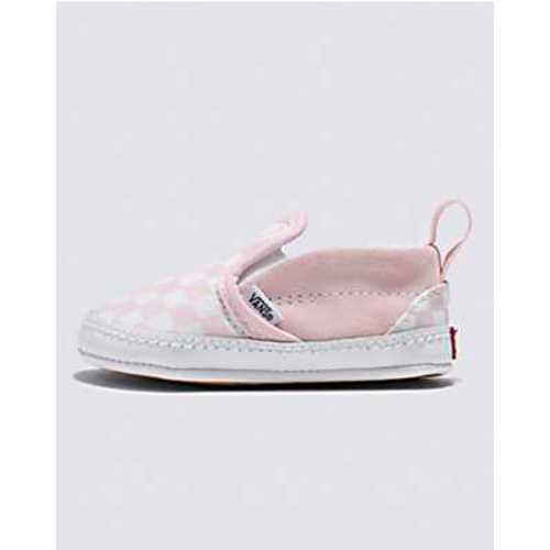 Infant Slip-On V Crib Checkerboard Shoe