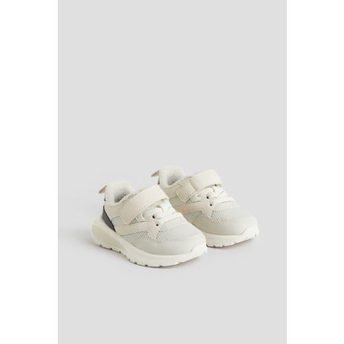 Lightweight-sole Sneakers - Light Beige/White (4-5)