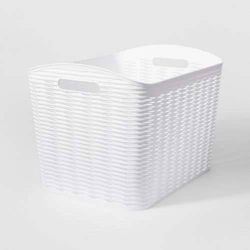 Wave XL Curved Storage Bin - Brightroom™, Color: White