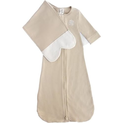 Organic Cotton Blend, All-in-One Sleep Sack Training System for Newborn Infant Baby