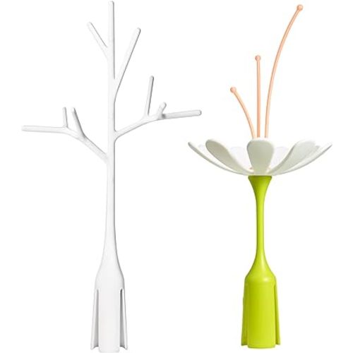 Boon Stem and Twig Baby Bottle Drying Rack Accessories - Space Saving Baby Accessories for Baby Bottle-Feeding Supplies - Bottle Rack Dryer Attachments for Baby Bottle Storage