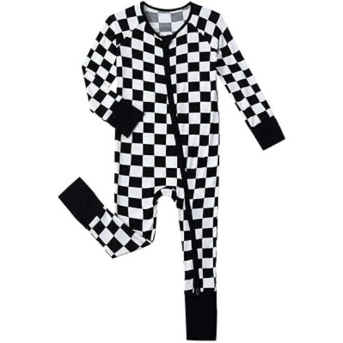 Baby Viscose from Bamboo Pajamas - Infant Boys Girls Footless Zippy Pjs Sleep 'N Play Clothes - One Piece Romper