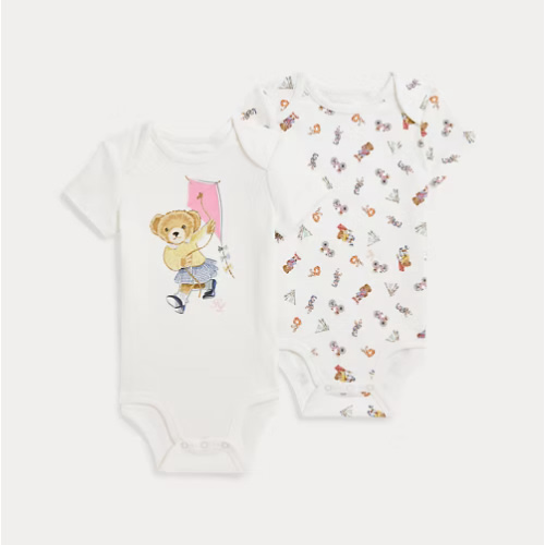 Polo Bear Cotton Bodysuit 2-Pack