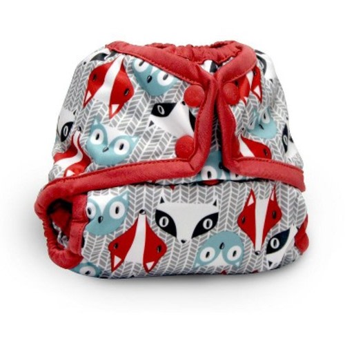 Kanga Care Rumparooz Double Leg Gusset Reusable Cloth Diaper Cover Newborn Snap | Clyde Gray 4-15 lbs