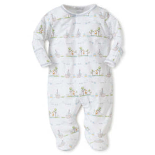 Noah's Pink Print Footie