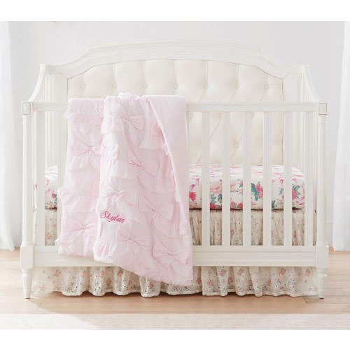 LoveShackFancy Bow Baby Bedding | Pottery Barn Kids
