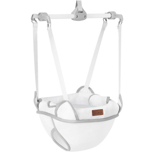 Baby Door Jumper for 6-12 Months Infant Unisex Toddler, Adjustable Strap and Seat, White
