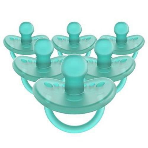 Evenflo Balance Stage 2 Orthodontic Silicone Pacifier 6 Months+ - Teal - 6ct