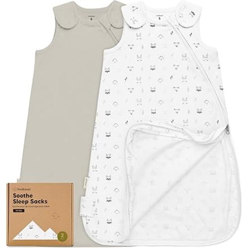 2-Pack Organic Sleep Sacks, 100% Cotton -Baby Sleeping Sack, Wearable Blanket Baby, Sleep Sack for Babies, Toddler Swaddle Sack, Newborn Baby Sleeping Bag, Sleepsack for Infant Girl,Boy (Nordic, S)