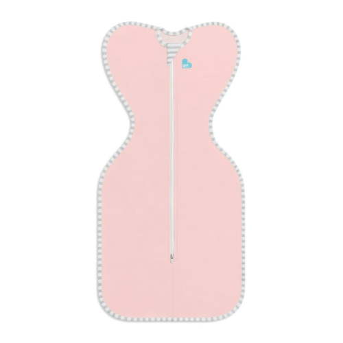 Love to Dream Swaddle Up™ Cotton 1.0 TOG Baby Sleep Sack, Arms Up Design, Twin Zipper, Small 8-13 lbs, Dusty Pink