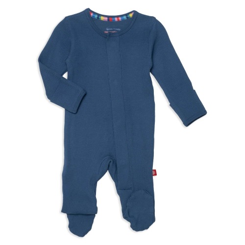 dark blue waffle modal magnetic parent favorite footie – Magnetic Me
