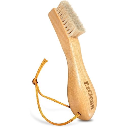 Laundry Stain Brush, Natural Boar Bristle Laundry Cleaning Brush for Delicate Fabrics Without Damage, Perfect for Shoes, Scrubbing Out Tough Stains, Cleaning and Laundry