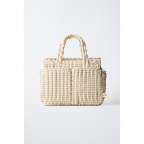 PLAID DIAPER BAG