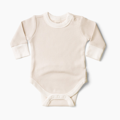 Goumikids Thermal Organic Long-Sleeve Bodysuit - Bunny Slope, 3-6m