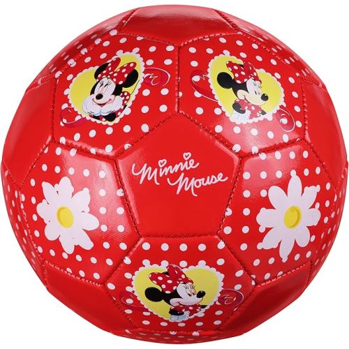 Disney Minnie Mouse Kids Soccer Ball Sizes 3, 5, Officially Licensed Futbol for Boys and Girls Youth Soccer Players