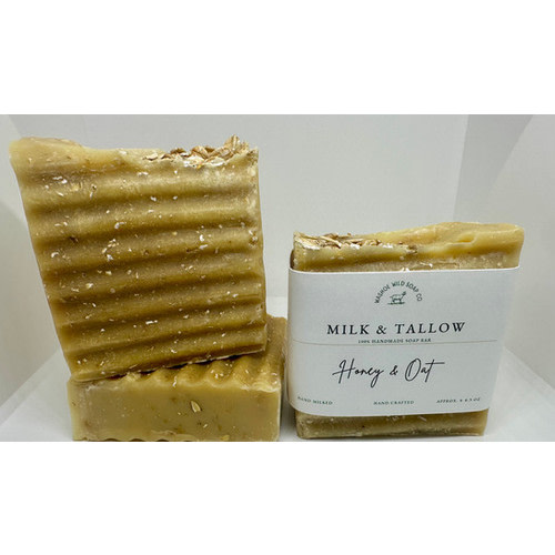 Honey & Oat Goat Milk and Tallow Soap