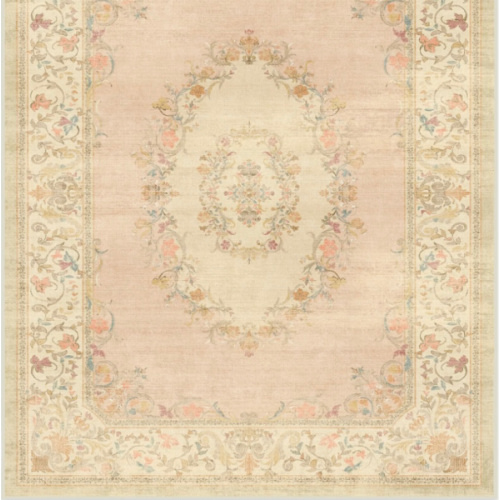 Bridgerton Lady Whistledown Vintage Pink Rug | Ruggable