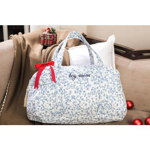 Embroidered Weekender Bag for Boy Mom, Personalized Mother's Day Gift, Gift for Mama, Baby Shower Gift