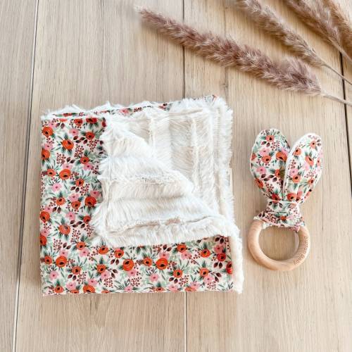 Rosa Lovey and Crinkle Toy Gift Set Rifle Paper Faux Fur - Etsy