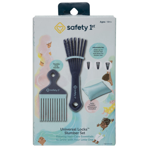 Safety 1st Universal Locks Brush and Comb Slumber Set, Blue