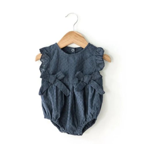 Olivia Romper in Navy | Reverie Threads