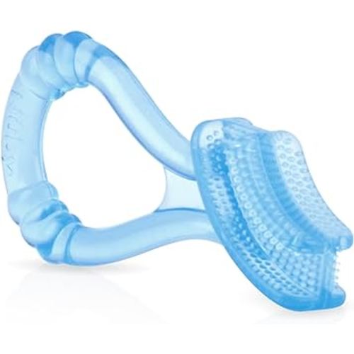 Nuby Silicone Gum Massager, Colors May Vary, 5"