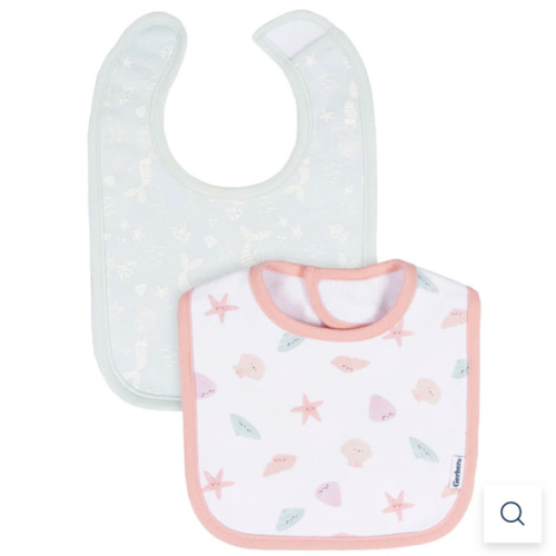 2-Pack Baby Girls She Sells Sea Shells Dribbler Bibs – Gerber Childrenswear