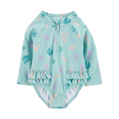 Baby 1-Piece Coral Print Rashguard - Carter's | Carter's