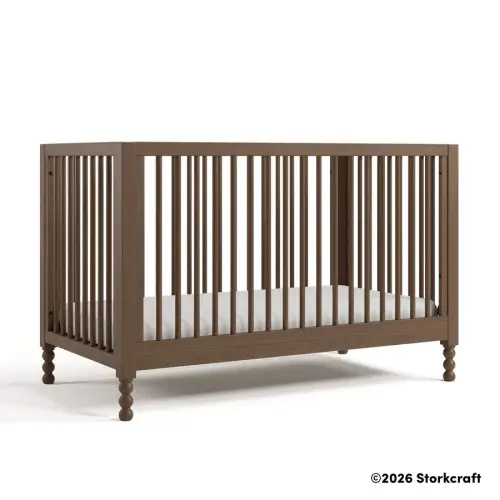 Rio™ Deluxe 5-in-1 Convertible Crib with Bonus Toddler Guardrail