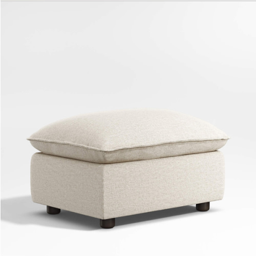 Harbour Natural Flange Nursery Storage Ottoman