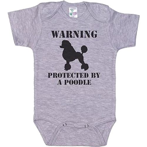 Ebenezer Fire Warning Protected By A Poodle, Funny Baby Onesie, Gift For Infant