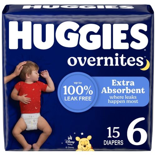 Huggies Overnites Nighttime Baby Diapers – (Select Size and Count)
