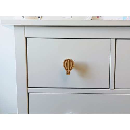 Need 6 - hot Air Balloon Kids Dresser Knobs, Kids Drawer Pulls, Unique Cabinet Knob, Wooden Whimsical Nursery Drawer knob, Children's Furniture Pulls